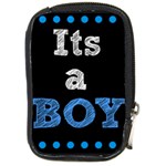 Its A Boy Black Compact Camera Leather Case
