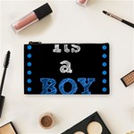 Its A Boy Black Cosmetic Bag (Small)
