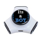 Its A Boy Black 3-Port USB Hub