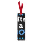 Its A Boy Black Small Book Mark