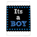 Its A Boy Black Removable Flap Cover (L)