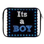 Its A Boy Black Apple iPad 2/3/4 Zipper Case