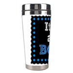 Its A Boy Black Stainless Steel Travel Tumbler