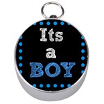Its A Boy Black Silver Compass