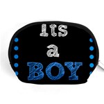 Its A Boy Black Accessory Pouch (Medium)
