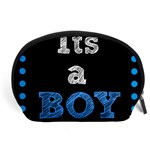 Its A Boy Black Accessory Pouch (Large)