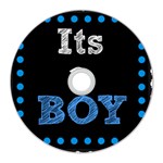 Its A Boy Black CD Wall Clock
