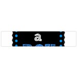 Its A Boy Black Flano Scarf (Small)