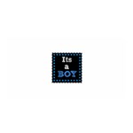 Its A Boy Black Satin Wrap