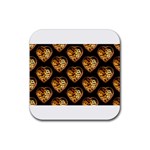 Heart Steampunk Rubber Coaster (Square)