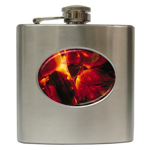 SD062 Hip Flask (6 oz) from ArtsNow.com Front