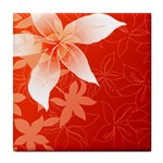 flower_plate Tile Coaster