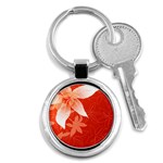 flower_plate Key Chain (Round)