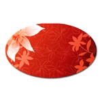 flower_plate Magnet (Oval)