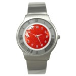 flower_plate Stainless Steel Watch