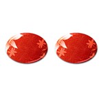 flower_plate Cufflinks (Oval)