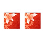 flower_plate Cufflinks (Square)