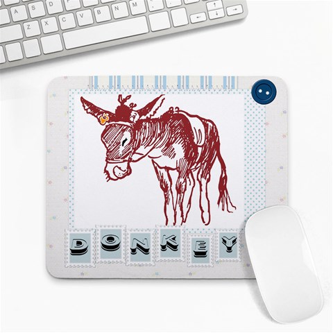Donkey Large Mousepad from ArtsNow.com Front