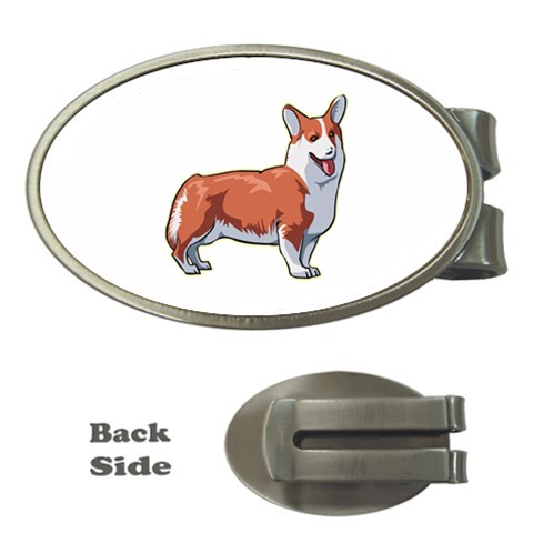 Pembroke Welsh Corgi Money Clip (Oval) from ArtsNow.com Front
