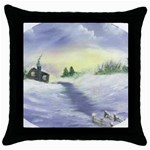 Painting 6 Throw Pillow Case (Black)