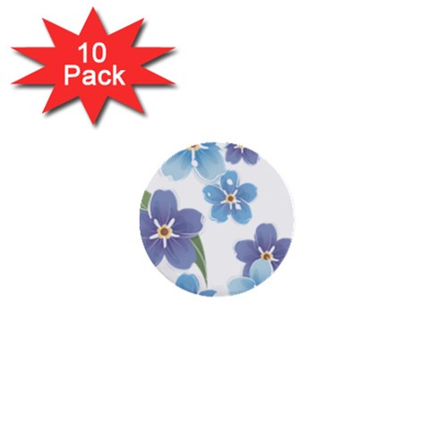 flower034 1  Mini Button (10 pack)  from ArtsNow.com Front