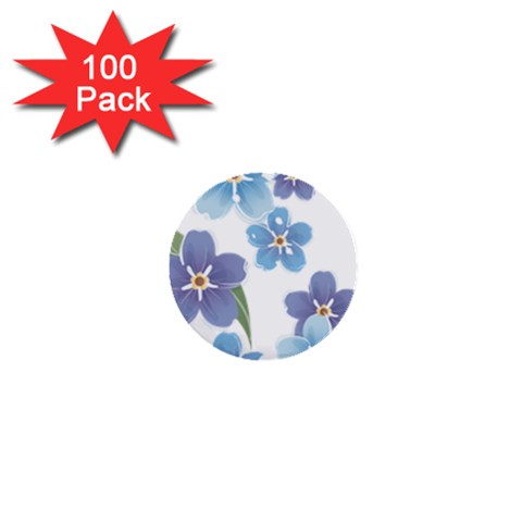 flower034 1  Mini Button (100 pack)  from ArtsNow.com Front