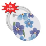 flower034 2.25  Button (10 pack)