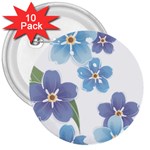 flower034 3  Button (10 pack)
