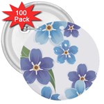 flower034 3  Button (100 pack)