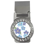 flower034 Money Clip (CZ)