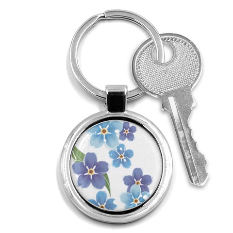flower034 Key Chain (Round) from ArtsNow.com Front