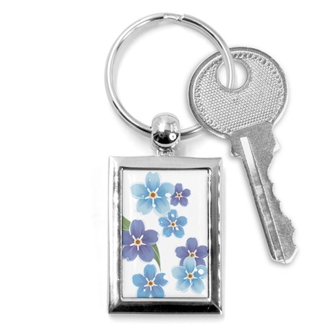 flower034 Key Chain (Rectangle) from ArtsNow.com Front