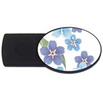 flower034 USB Flash Drive Oval (4 GB)
