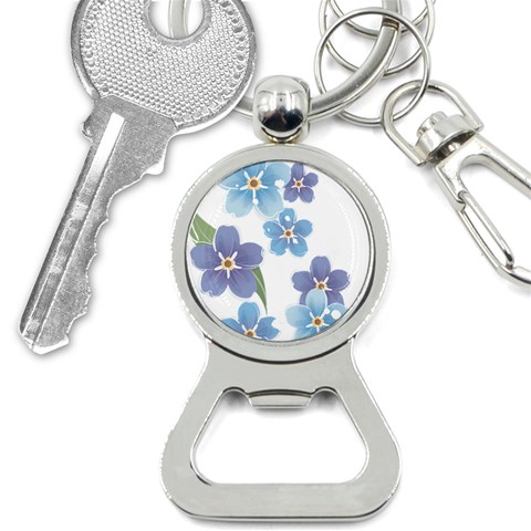 flower034 Bottle Opener Key Chain from ArtsNow.com Front