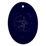 Sagittarius Stars Ornament (Oval)