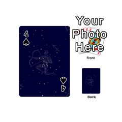 Sagittarius Stars Playing Cards 54 (Mini) from ArtsNow.com Front - Spade4