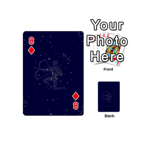 Sagittarius Stars Playing Cards 54 (Mini) from ArtsNow.com Front - Diamond8