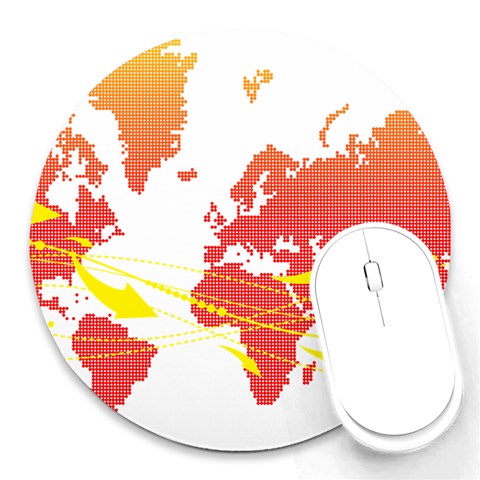 map2 Round Mousepad from ArtsNow.com Front