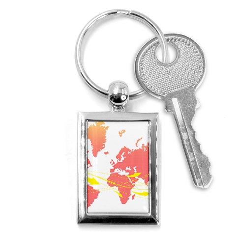 map2 Key Chain (Rectangle) from ArtsNow.com Front