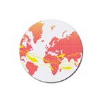 map2 Rubber Round Coaster (4 pack)