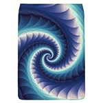 Purple & Aqua Spiral Fractal  Removable Flap Cover (L)