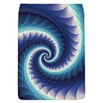 Purple & Aqua Spiral Fractal  Removable Flap Cover (S)