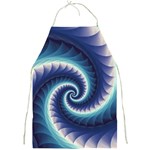 Purple & Aqua Spiral Fractal  Full Print Apron