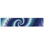 Purple & Aqua Spiral Fractal  Flano Scarf (Small)