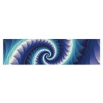 Purple & Aqua Spiral Fractal  Satin Scarf (Oblong)