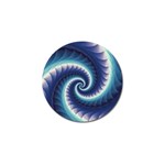 Purple & Aqua Spiral Fractal  Golf Ball Marker (10 pack)