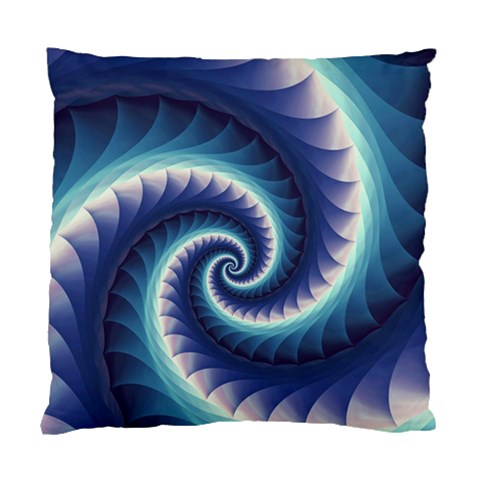 Purple & Aqua Spiral Fractal  Standard Cushion Case (One Side) from ArtsNow.com Front