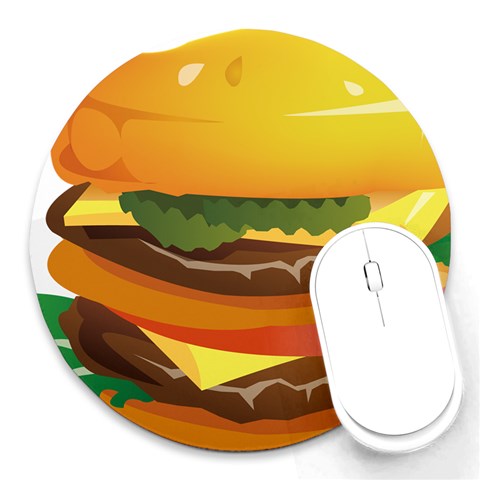 hug Round Mousepad from ArtsNow.com Front