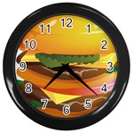 hug Wall Clock (Black)