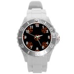 Pentagram Round Plastic Sport Watch (L)